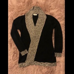 Knit cardigan black and grey from Pink Rose